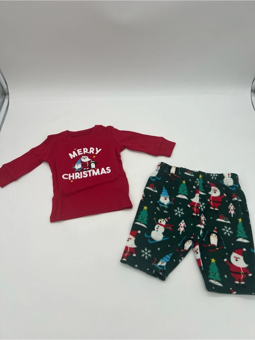 The Children’s Place Toddler Merry Christmas Cotton And Microfleece Pajamas